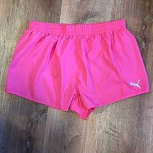 Puma bright pink shorts size XL